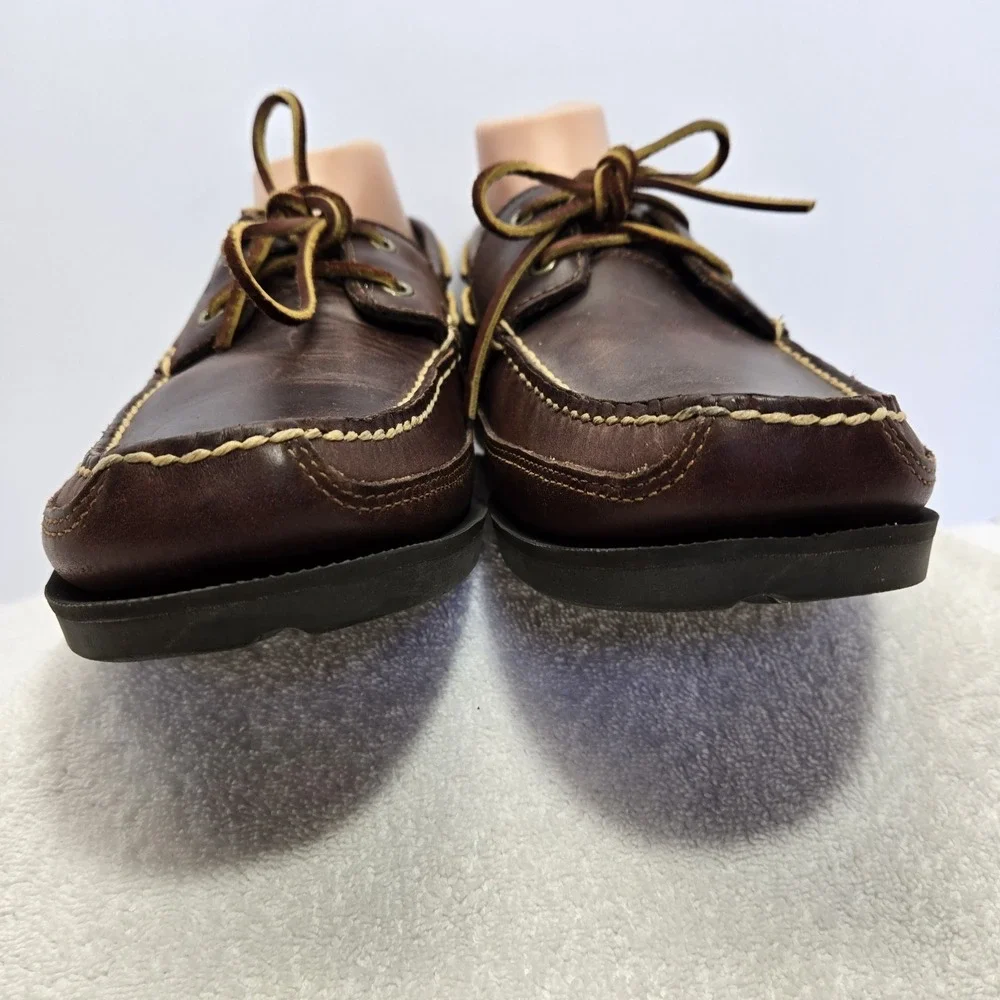Timberland Men's Brown Leather Classic 2 Eye Boat Shoes Sz 11 Loafers 70521